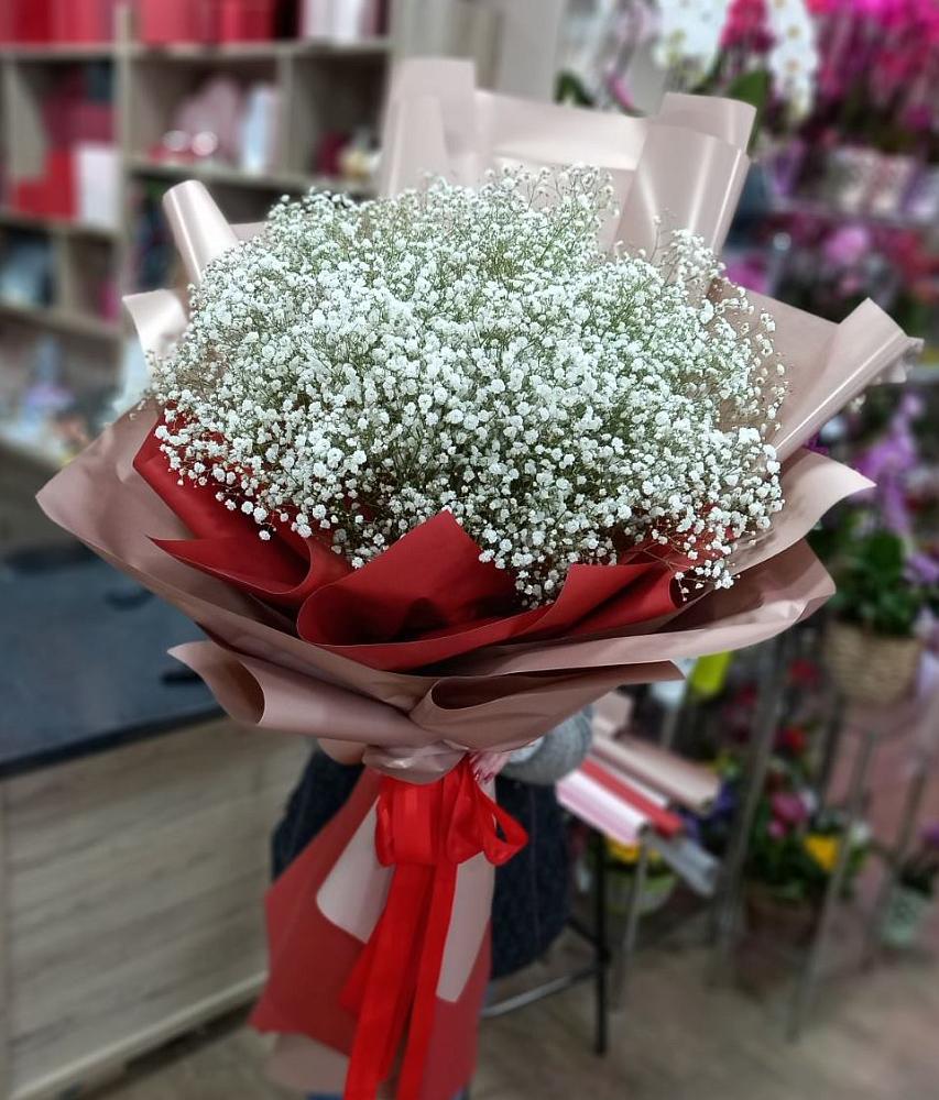 Букет Белые хлопья в Али-Бердуковском Букет цветов из: Гипсофила в Али-Бердуковском