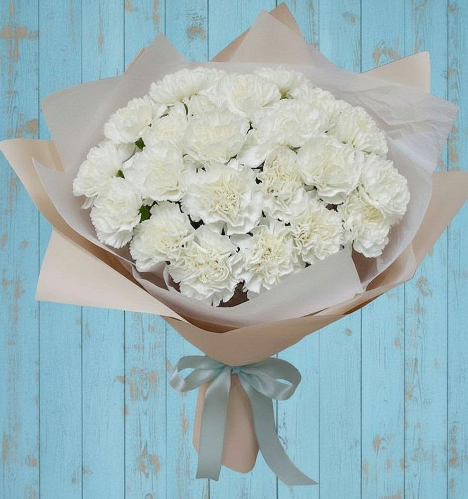 Букет цветов из: Гвоздики в Али-Бердуковском