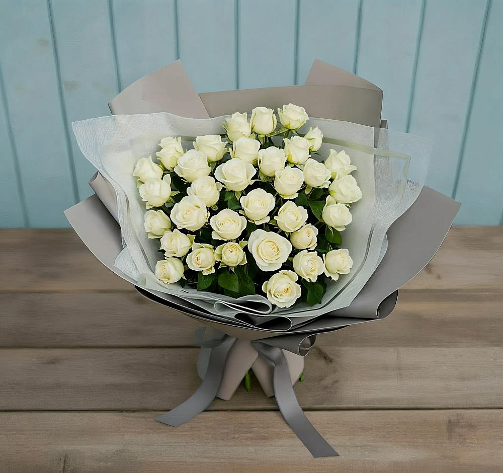 Букет Белоснежная нежность в Али-Бердуковском