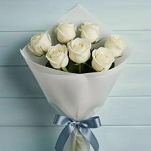 Букет 7 Белых роз Эдлесс Лав в Али-Бердуковском