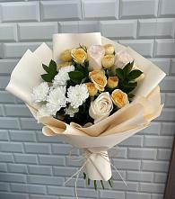 Букет цветов из:  Розы и Хризантемы #REPLACE_PRED# Али-Бердуковском