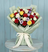 Букет цветов из:  Розы в Али-Бердуковском