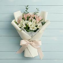 Букет цветов из:  Альстромерии #REPLACE_PRED# Али-Бердуковском