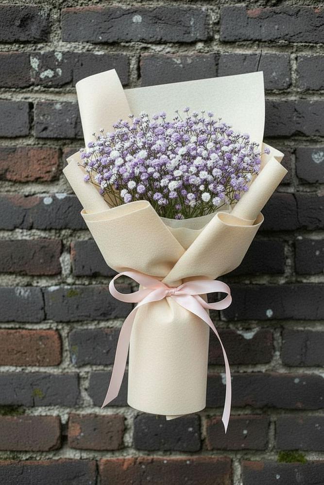 Букет цветов из: Гипсофила в Али-Бердуковском