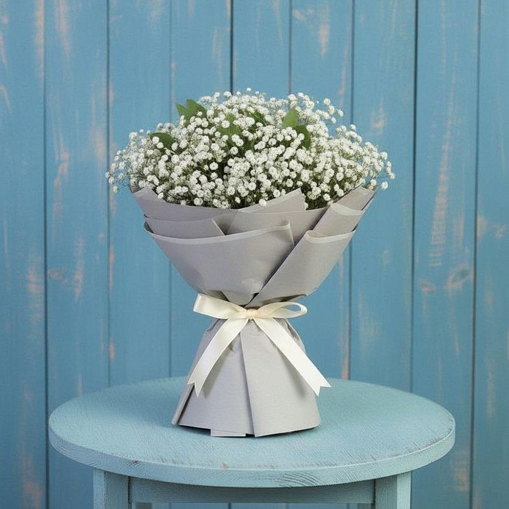 Букет цветов из: Гипсофила в Али-Бердуковском