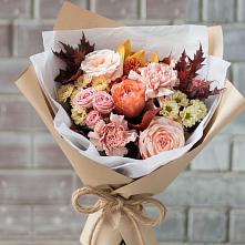 Букет цветов из:  Гвоздики, Хризантемы и Розы в Али-Бердуковском