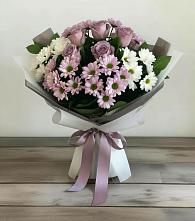 Букет цветов из:  Хризантемы и Розы в Али-Бердуковском