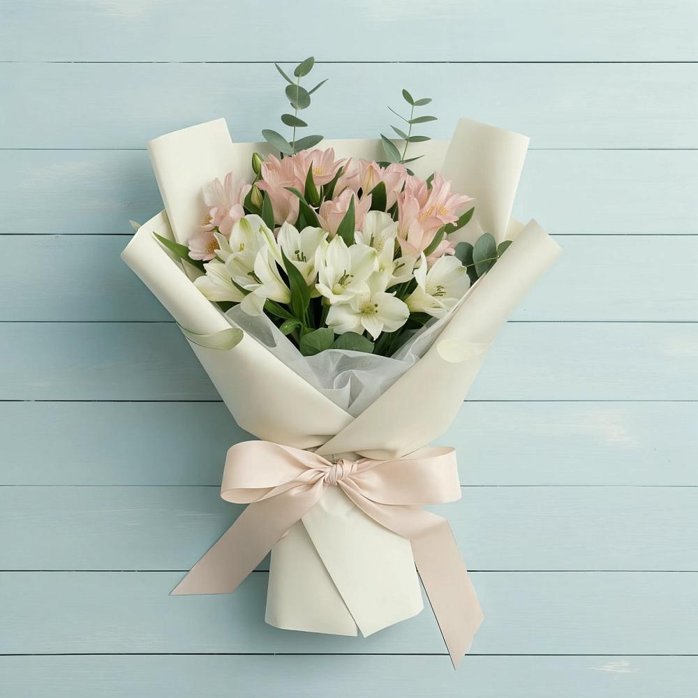 Букет цветов из: Альстромерии в Али-Бердуковском