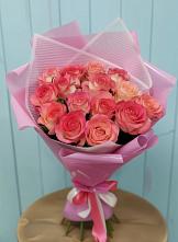 Букет 15 Розовых роз Равель #REPLACE_PRED# Али-Бердуковском