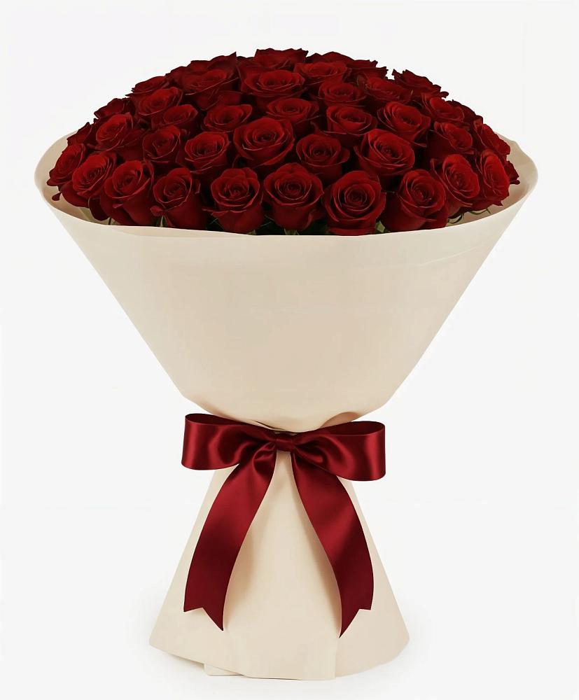 Букет 101 Бордовая роза Блэк Бакарра в Али-Бердуковском