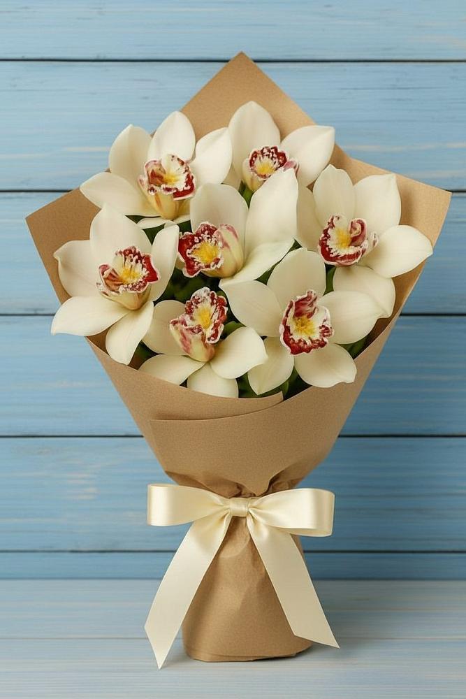 Букет цветов из: Орхидеи и Розы в Али-Бердуковском