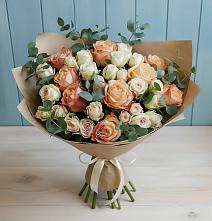 Букет цветов из:  Альстромерии и Розы #REPLACE_PRED# Али-Бердуковском